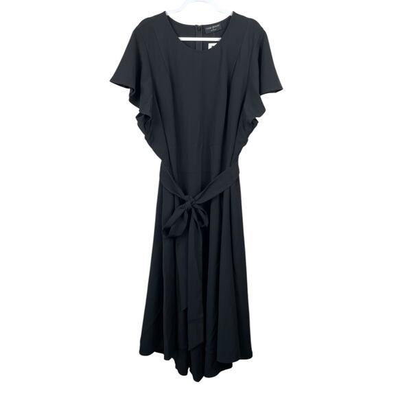 Lane Bryant Black Lena Midi Dress Size 28 Wedding Guest Party Night Out NWT - Picture 4 of 11